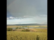 Sensual Blowjob in Public with double rainbow in background! 9/16