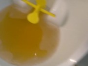 Urine Fetish Princess Potty Training Boy Urinal Toy Aim Play!: Girl Stands to Pee Foamy Yellow Piss 13/16