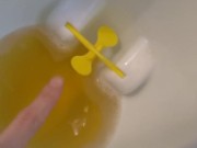 Urine Fetish Princess Potty Training Boy Urinal Toy Aim Play!: Girl Stands to Pee Foamy Yellow Piss 14/16