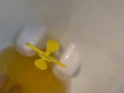 Urine Fetish Princess Potty Training Boy Urinal Toy Aim Play!: Girl Stands to Pee Foamy Yellow Piss 15/16