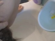Urine Fetish Princess Potty Training Boy Urinal Toy Aim Play!: Girl Stands to Pee Foamy Yellow Piss