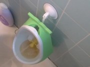 Urine Fetish Princess Potty Training Boy Urinal Toy Aim Play!: Girl Stands to Pee Foamy Yellow Piss 4/16