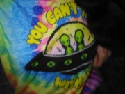 Public Outside Outdoors Nature Pee @ Dusk! Hairy Hippie Slut Has NO TOILET PAPER! She Pees Anyway! 15/16