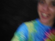 Public Outside Outdoors Nature Pee @ Dusk! Hairy Hippie Slut Has NO TOILET PAPER! She Pees Anyway! 2/16