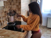 Latika Jha - LJ_015 - Asian / Indian Teen with Huge Boobs Gettin Fucked in her Kitchen / Amateur 1/16