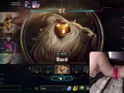GER Gamer Girl playing LoL with a vibrator between her legs League of Legends #21 Luna