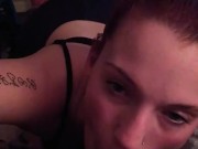 Sucking a bbc until she cries 13/16