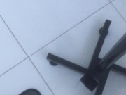 Danna gets horny in a job interview and masturbate in the office bathroom. 1/16