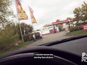 Horny Blonde! Tania Swank BANGED in rain by stranger! (ENGLISH) Berlin Banger 2/16