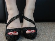 AMY WYNTERS SEXY RED TOES FOOT FETISH JOI EROTIC MAGIC 6/16
