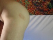 Submissive milf facefucked while holding his balls 16/16