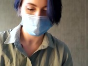 Just a quick blowjob from a dirty nurse 1/16