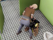 Fortnite Penny cosplay fucked in bathroom toilet Facefuck, Doggy, Thighjob, BJ, Cumshot 1/16