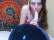 Sucking Cock You're my Master: Moaning Dildo Worship: Submissive Hot Slut PinkMoonLust from ONLYFANS 14/16