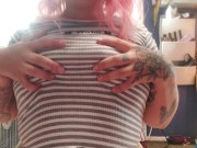 ONLYFANS* Chubby goth bouncing her titties 1/16