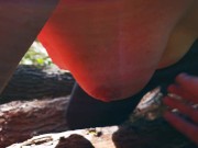 Große nackte Brüste schön abmelken in der Öffentlichkeit 11/16