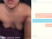 Me miras a escondidas cuando chateo y me masturbo para ti, Joi en español audio roleplay 2/16