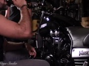 Hot Biker Babe Takes a Hard Ass Fucking Bent Over My Motorcycle Lavender Joy and Wicked Free Version 2/16