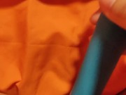 Watching lesbian porn while masturbating my wet pussy 3/16