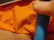 Watching lesbian porn while masturbating my wet pussy 9/16