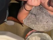 Finally got to suck the hot maintenance mans dick In my work bathroom  11/16