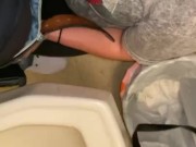 Finally got to suck the hot maintenance mans dick In my work bathroom  8/16