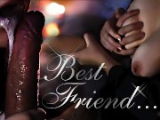 She made a sloppy blowjob for gay-friend (with subs) | Lovely Dove