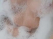 Having a good time in my bathtub until suddenly my roommate knocks the door! 2/16