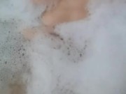 Having a good time in my bathtub until suddenly my roommate knocks the door! 3/16