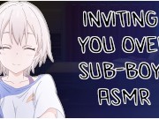INVITING YOU OVER TO MY PLACE AFTER YOU STARED AT ME IN CLASS - SUB-BOY ASMR Roleplay 2/16