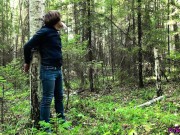 Stranger Arouses, Sucks and Hard Fuckes in the Forest of Tied Guy Outdoor 1/16