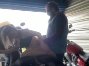 Getting bent over his Harley until he cums inside me 5/16