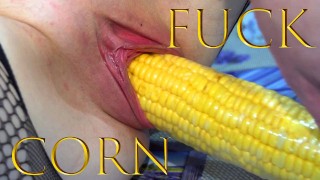 Corn cob fucking. DP with 2 corn cob. - RedTube