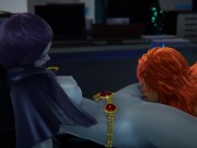 Lesbian Teen Titans - Starfire x Raven - 3D Porn 11/16