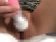 [Japanese] Amateur Selfie Masturbation Home With New Toy [Shaved pussy cat] 6/16