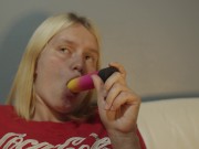 Teen fingers and spread tight pussy as she squirts puddles on Sofa fun Ep1 / Casey Jones 3/16