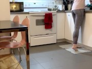 Casually wetting in the kitchen  3/16