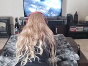 Gamer Girl Wetting Her Leggings 2/16
