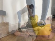 Trampling and Humiliation with Mistress Krush (Trampling for Fun) 3/16