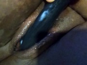 Ebony masturbation while friend in shower 12/16