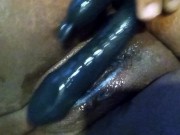 Ebony masturbation while friend in shower 9/16