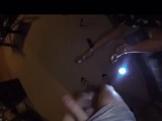 Asian boss first time kicking balls 9/16