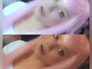 Cosplay anime girl strip tease 6/16