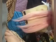 Cosplay anime girl strip tease 7/16