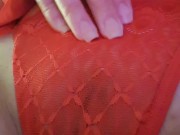 Japanese Teen Girl Panchira Red Lace Panties Perfect Tits 7/16