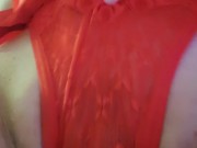 Japanese Teen Girl Panchira Red Lace Panties Perfect Tits 8/16