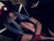 My russian girls dressed as a nurse and grinds her new dildo. Hot GF 14/16