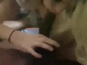 Cheating snowbunny teen decides to suck the cum out my bbc 10/16