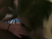 Cheating snowbunny teen decides to suck the cum out my bbc 9/16