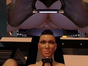 Citor3 3D SFM VR bondage game huge tits mistress makes cum again twice; doggy, pegging, milking 10/16